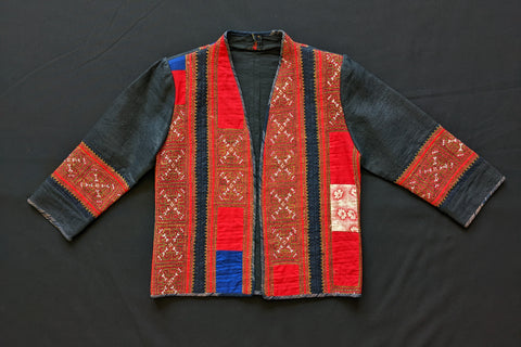 Vintage Hmong Women's Paj Ntaub Jacket (HPNJ10)