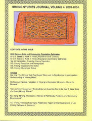 Hmong Studies Journal, Vol 4